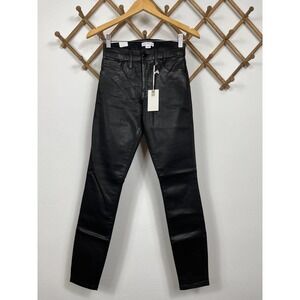 Good American Good Legs Coated High-Waisted Skinny Jeans Size 0/25